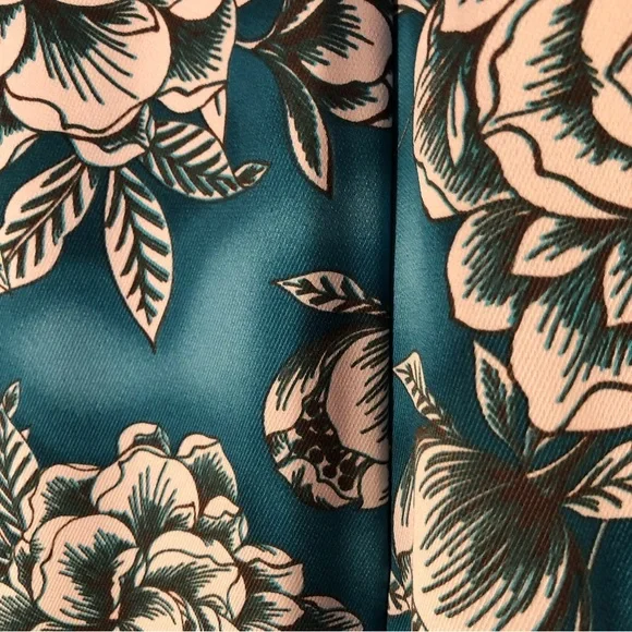 Floral Blue Women's Pants - Picture 5 of 16